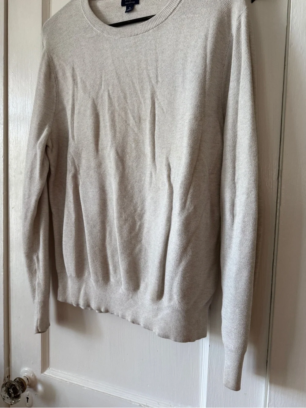 J. Crew Oatmeal size small cotton Crewneck Sweater